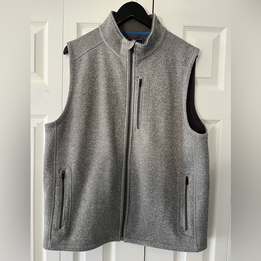 Men’s Large Vineyard Vines Mountain Sweater Fleece Vest